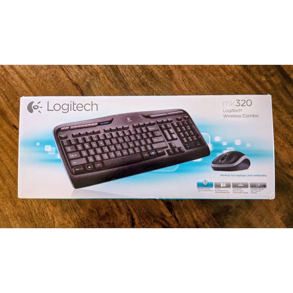 Logitech MK320 (920002836) Wireless Keyboard and Mouse Combo - New In Box